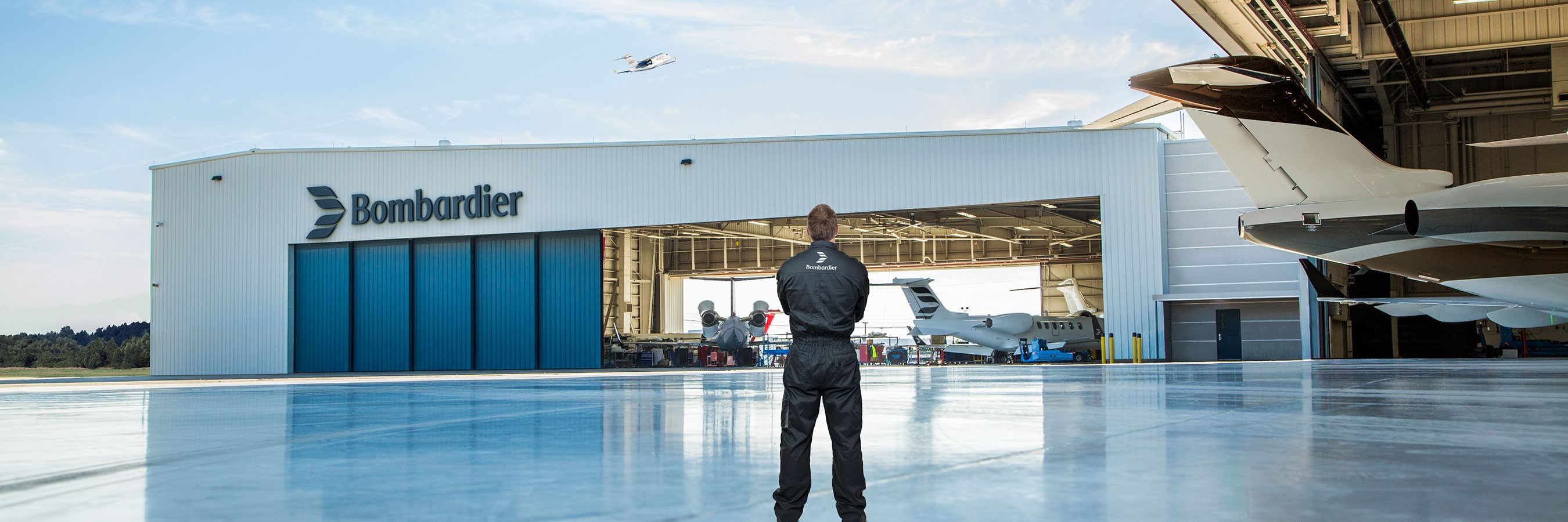 Bombardier hangar